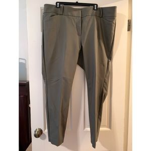 LOFT Plus Skinny Ankle Pants - Grape Leaf.